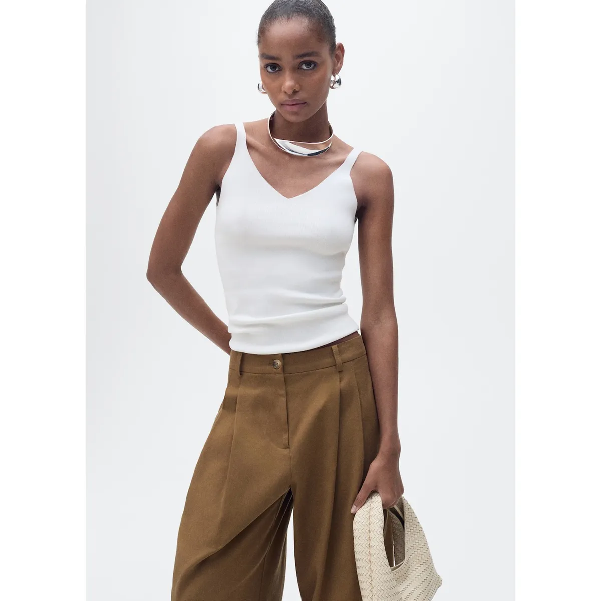 MANGO - Top Casual Mujer Mango