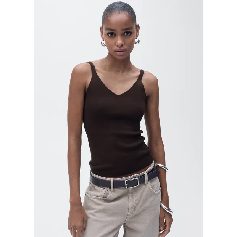 MANGO - Top Casual Mujer Mango