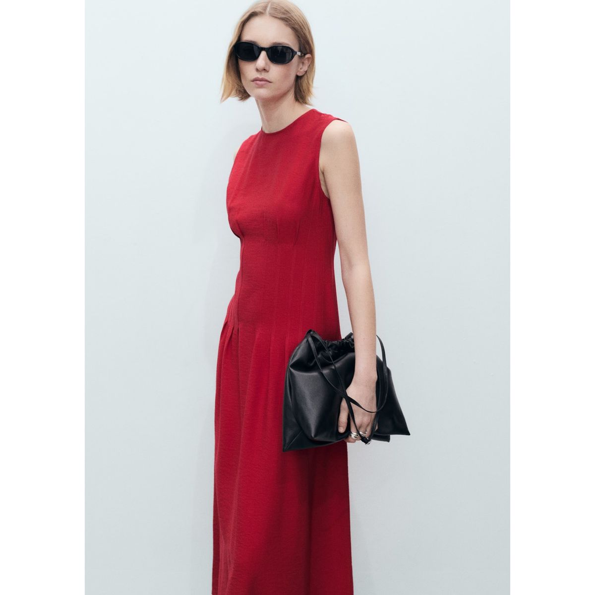 MANGO - Vestido Largo Casual Mujer Mango