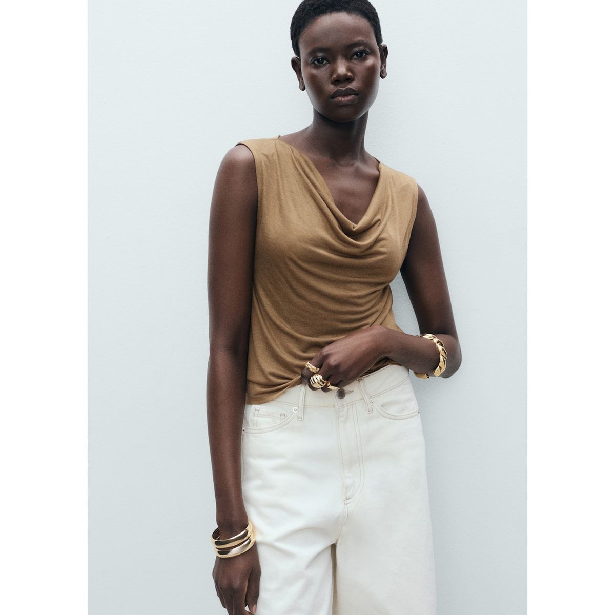 MANGO - Top Casual Mujer Mango