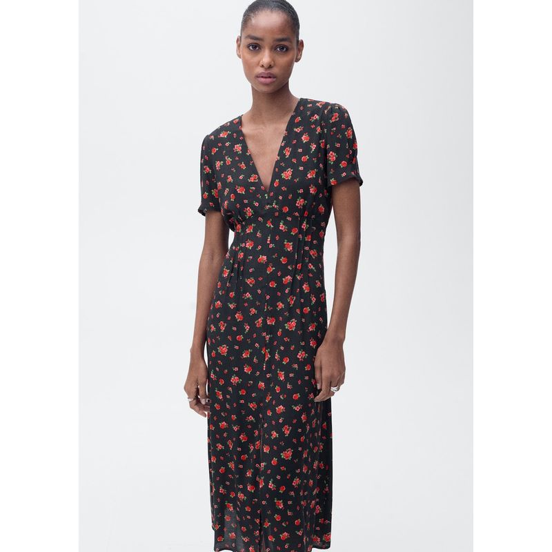 MANGO - Vestido Largo Casual Mujer Mango