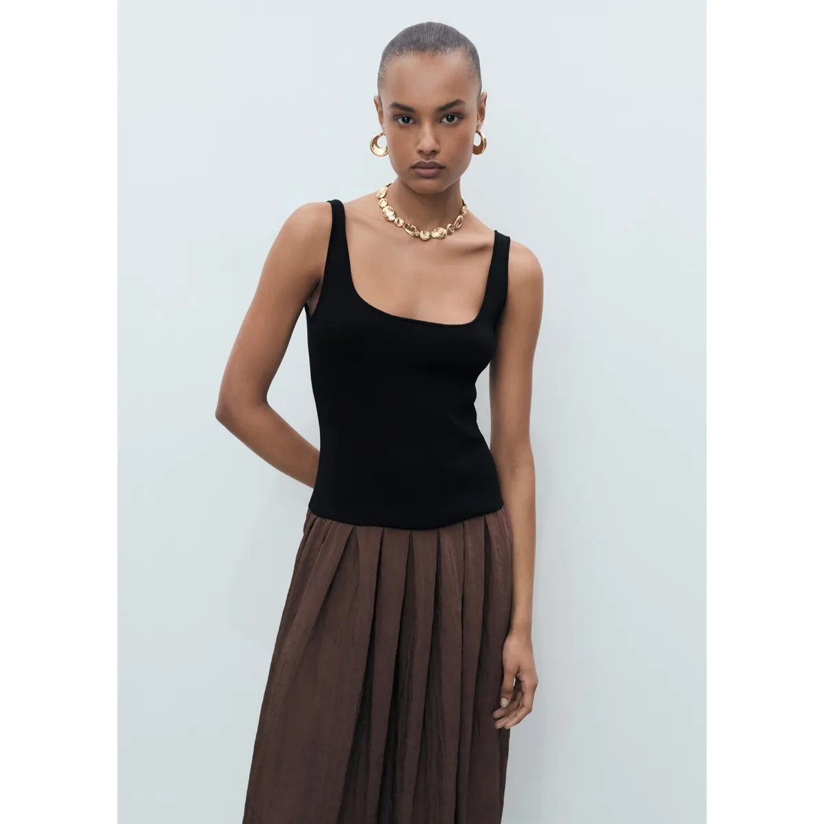 MANGO - Vestido Largo Casual Mujer Mango