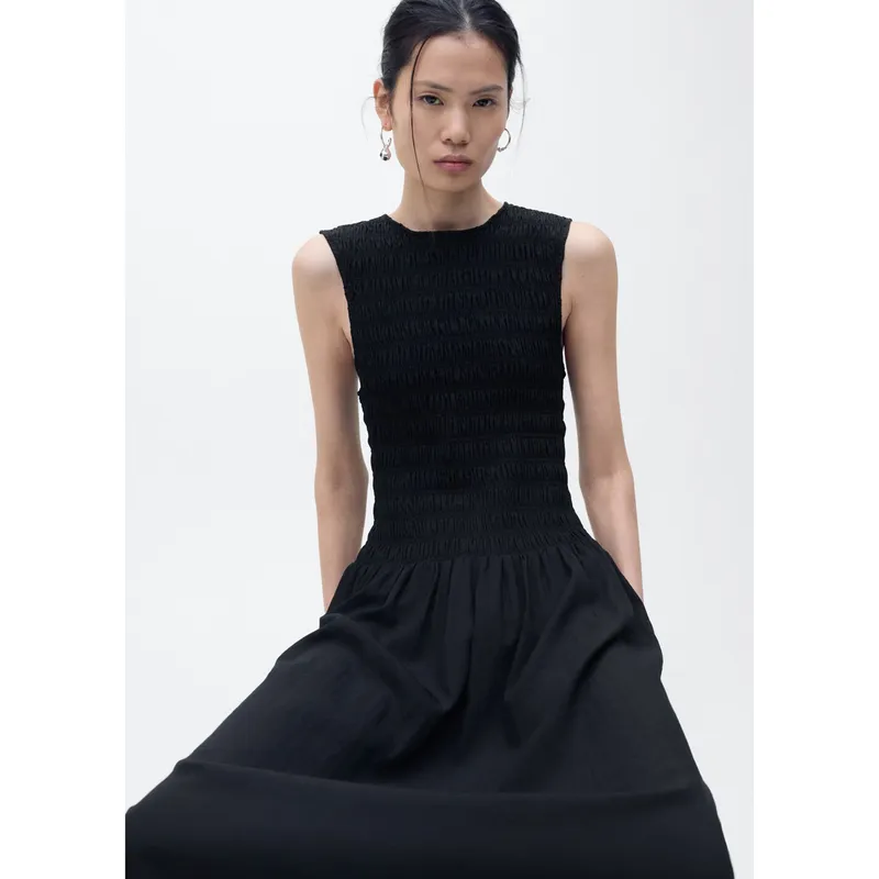 MANGO - Vestido Largo Casual Mujer Mango