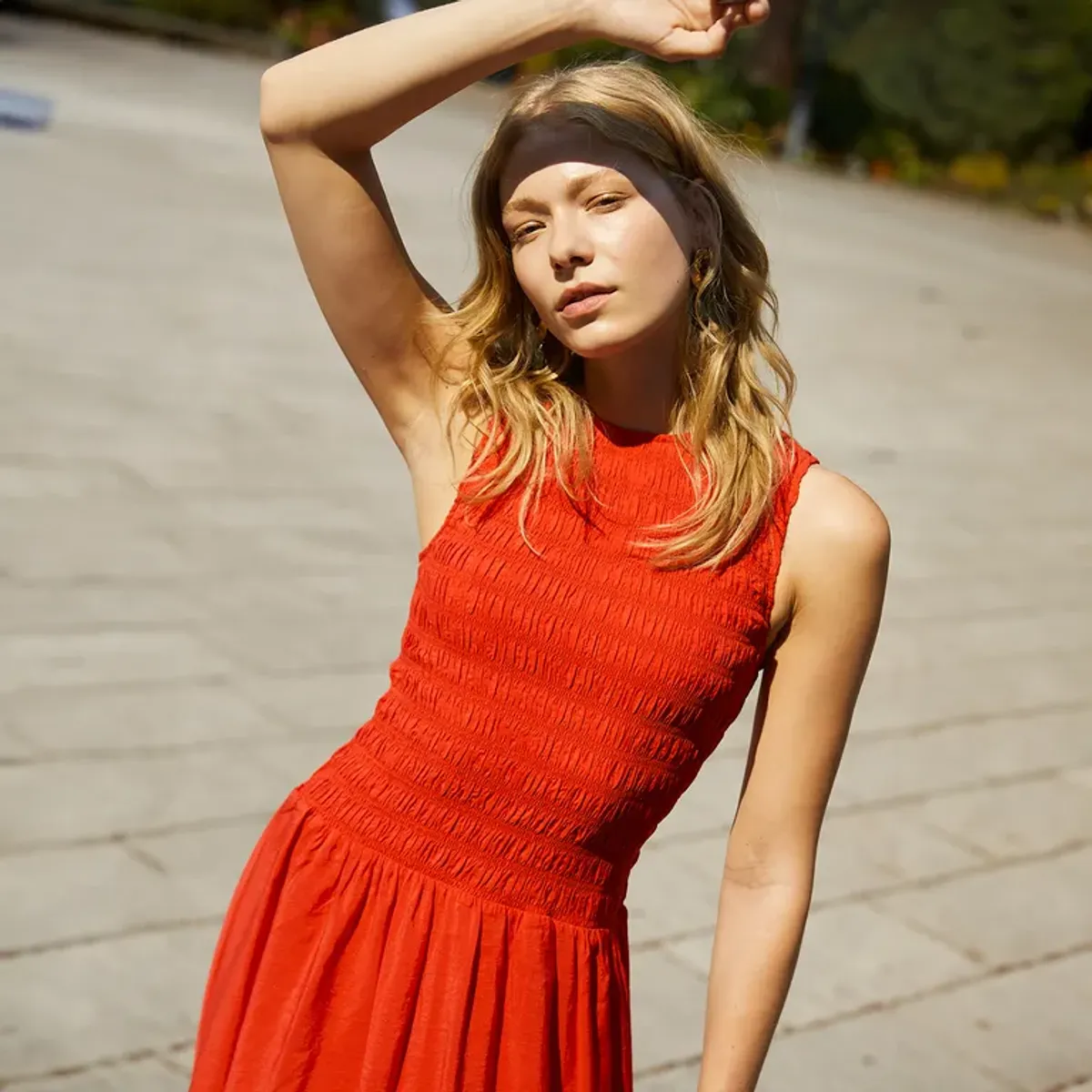 MANGO - Vestido Largo Casual Mujer Mango