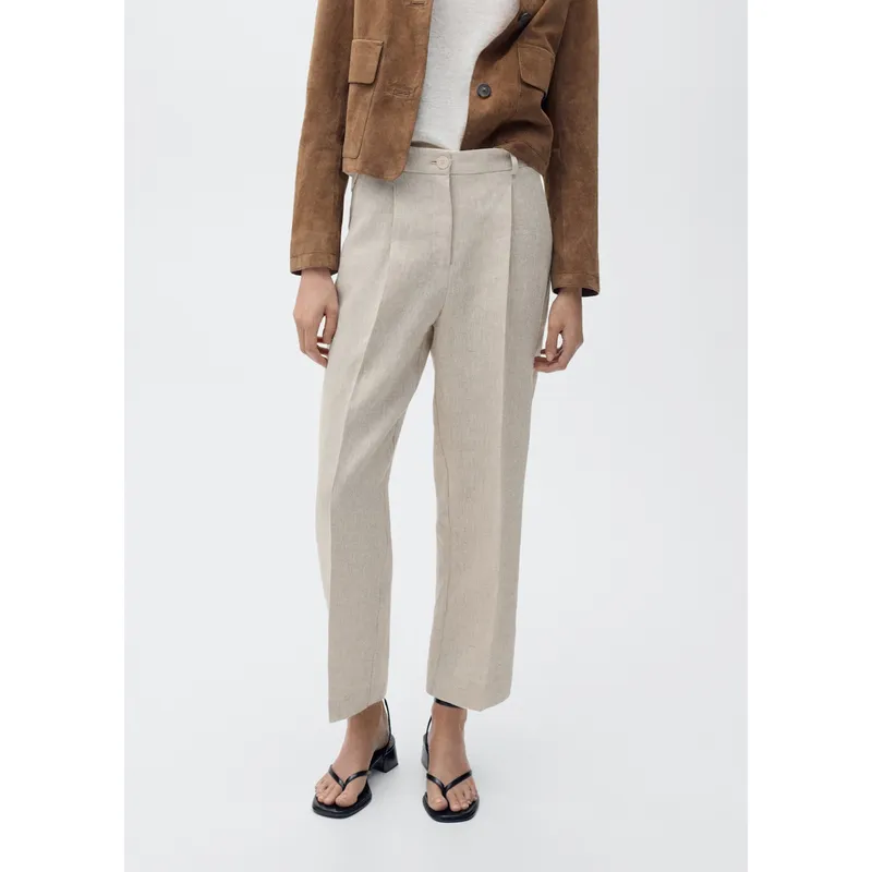 MANGO - Pantalón Straight Mujer Mango