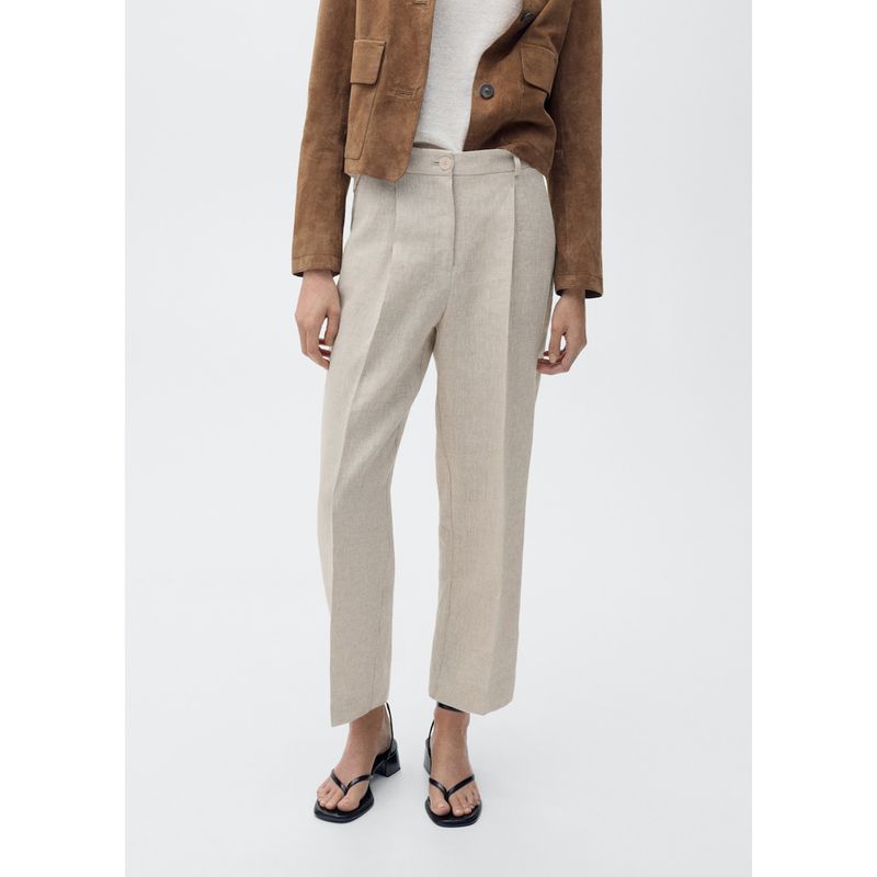 MANGO - Pantalón Straight Mujer Mango