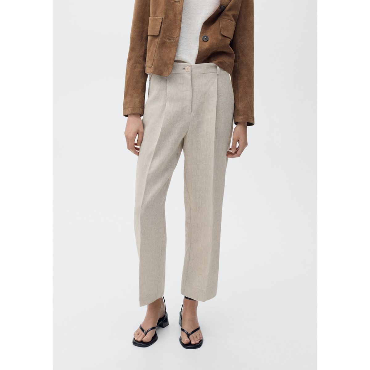 MANGO - Pantalón Straight Mujer Mango