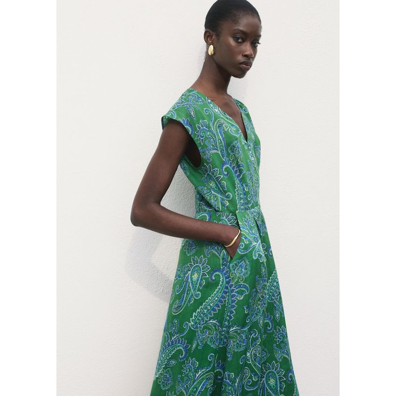 MANGO - Vestido Largo Casual Mujer Mango