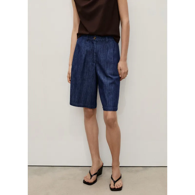 MANGO - Bermuda Casual Mujer Mango