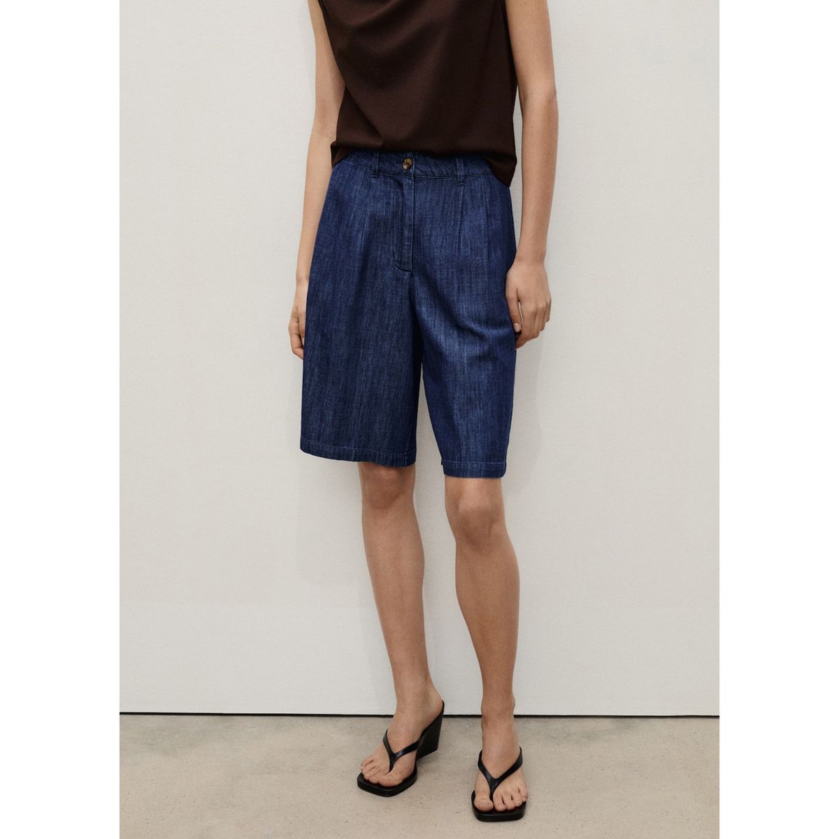 MANGO - Bermuda Casual Mujer Mango