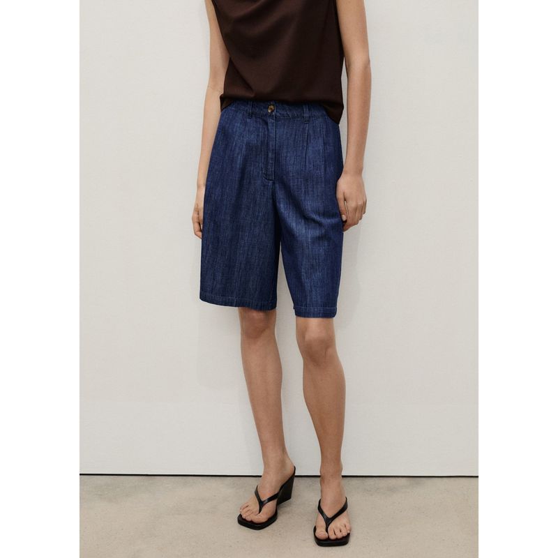 MANGO - Bermuda Casual Mujer Mango