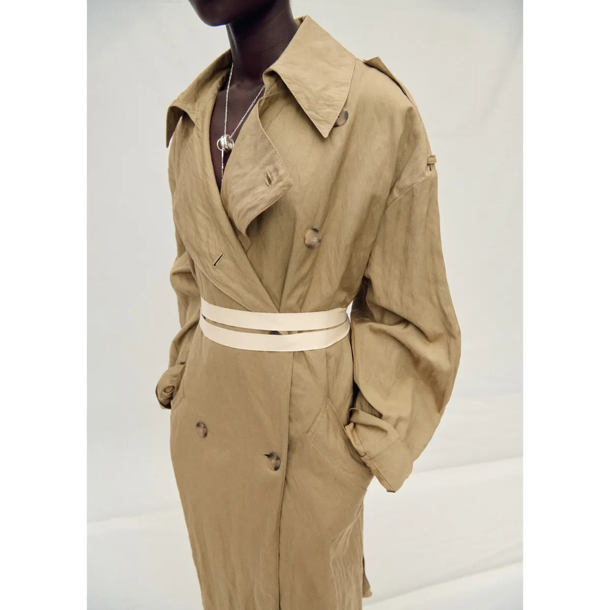 MANGO - Trench Casual Mujer Mango