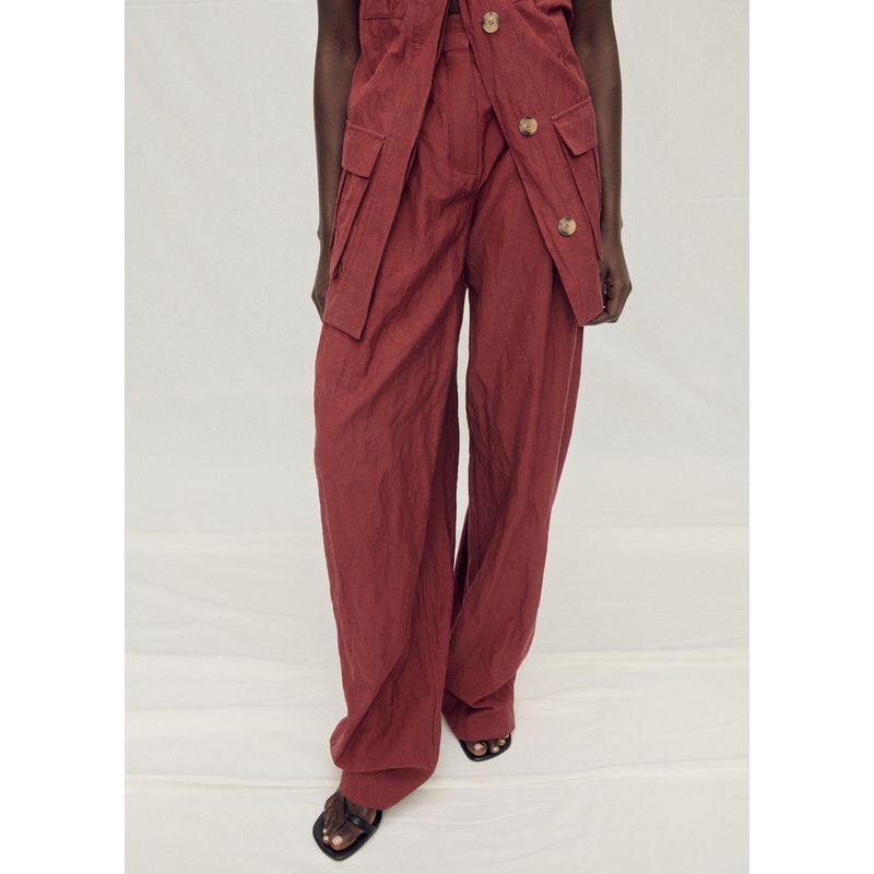 MANGO - Pantalón Casual Mujer Mango