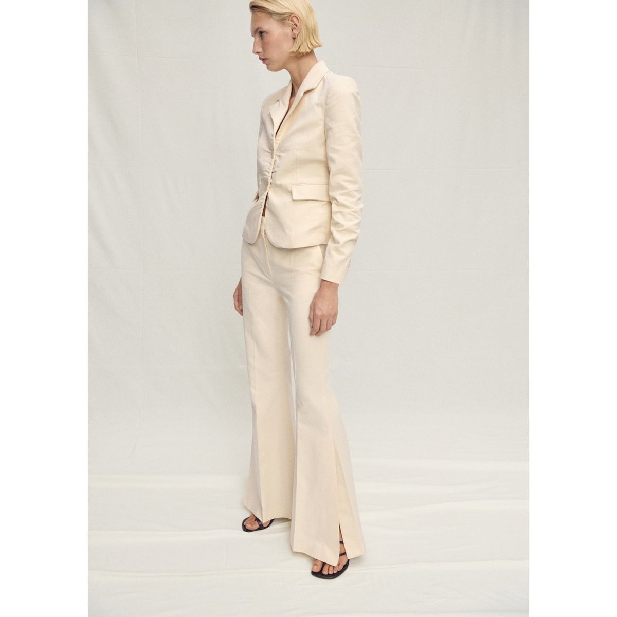 MANGO - Pantalón Flare Mujer Mango