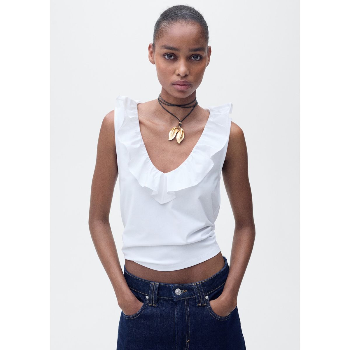 MANGO - Top Casual Mujer Mango