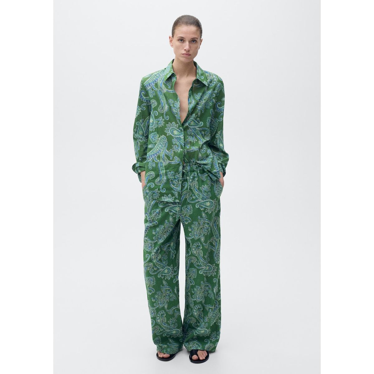 MANGO - Pantalón Casual Mujer Mango