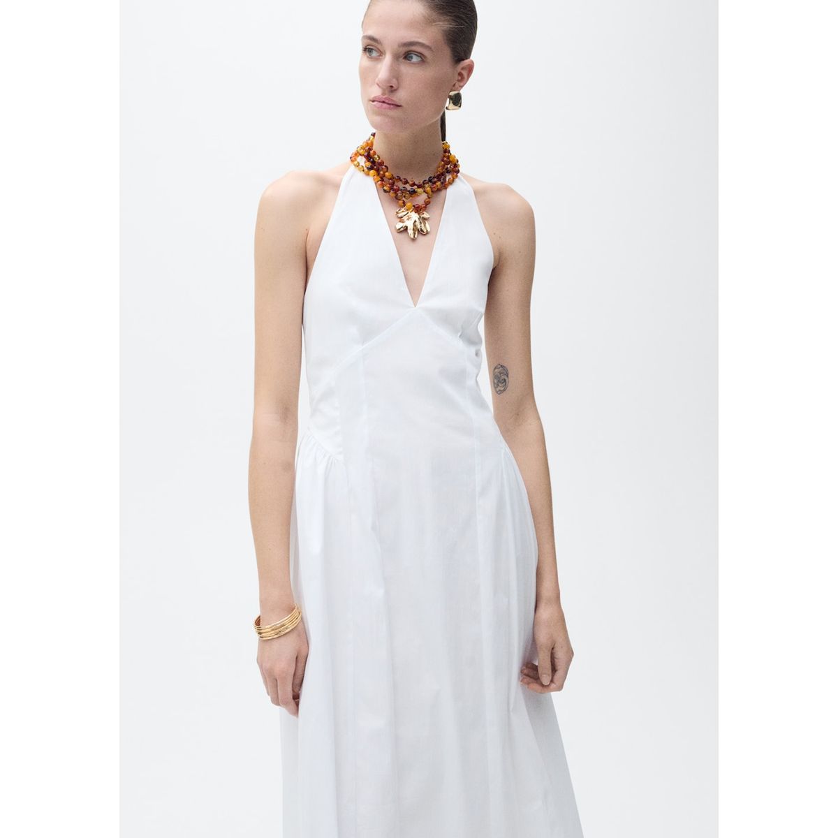 MANGO - Vestido Largo Casual Mujer Mango