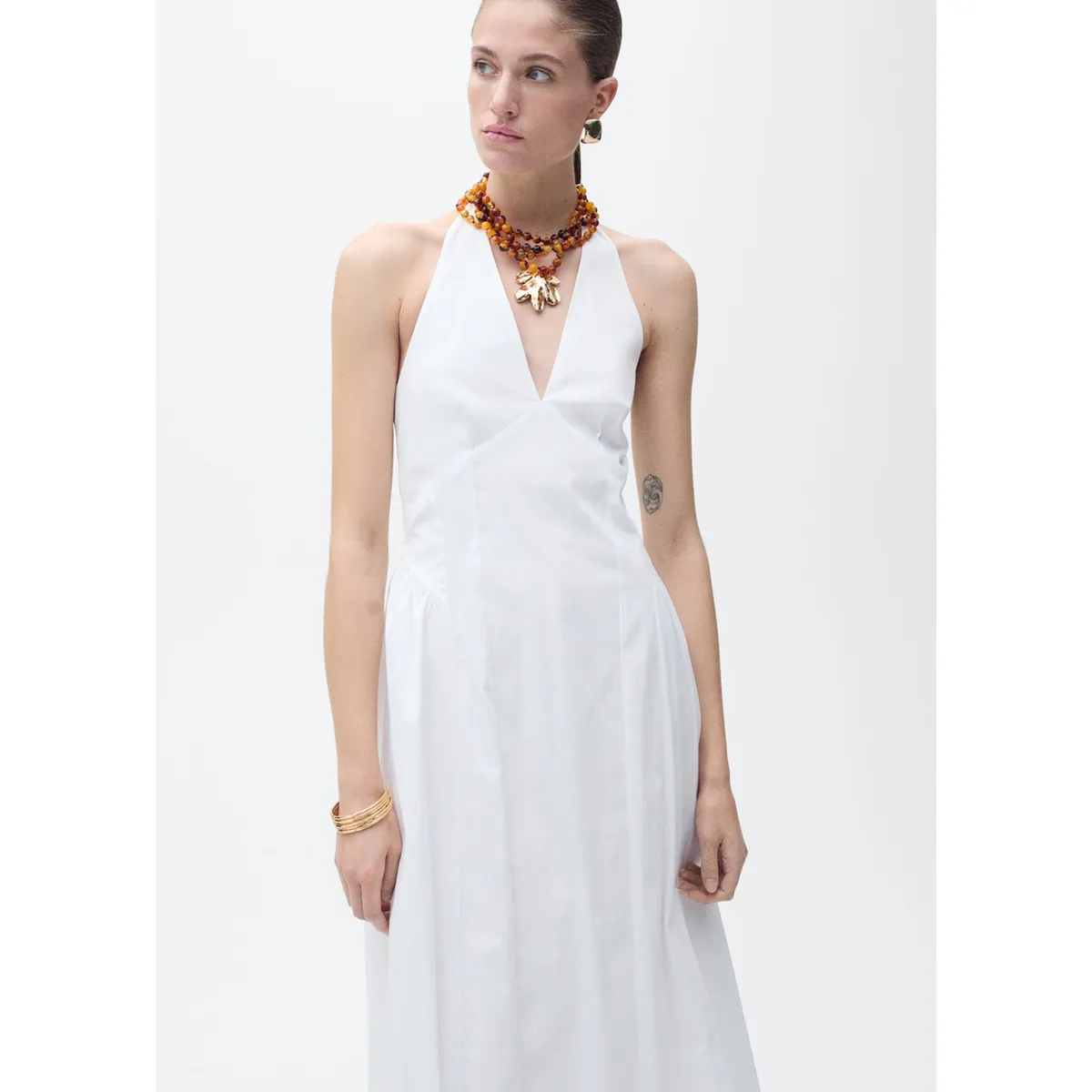 MANGO - Vestido Largo Casual Mujer Mango