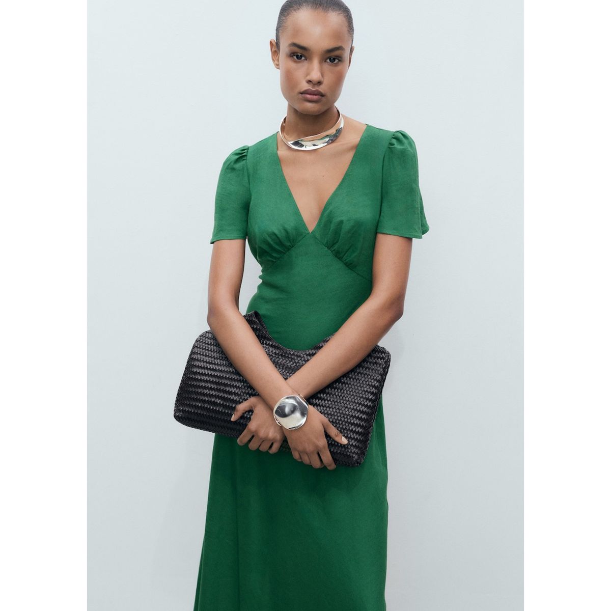 MANGO - Vestido Largo Casual Mujer Mango