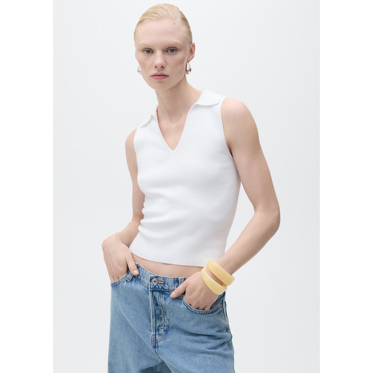 MANGO - Top Casual Mujer Mango