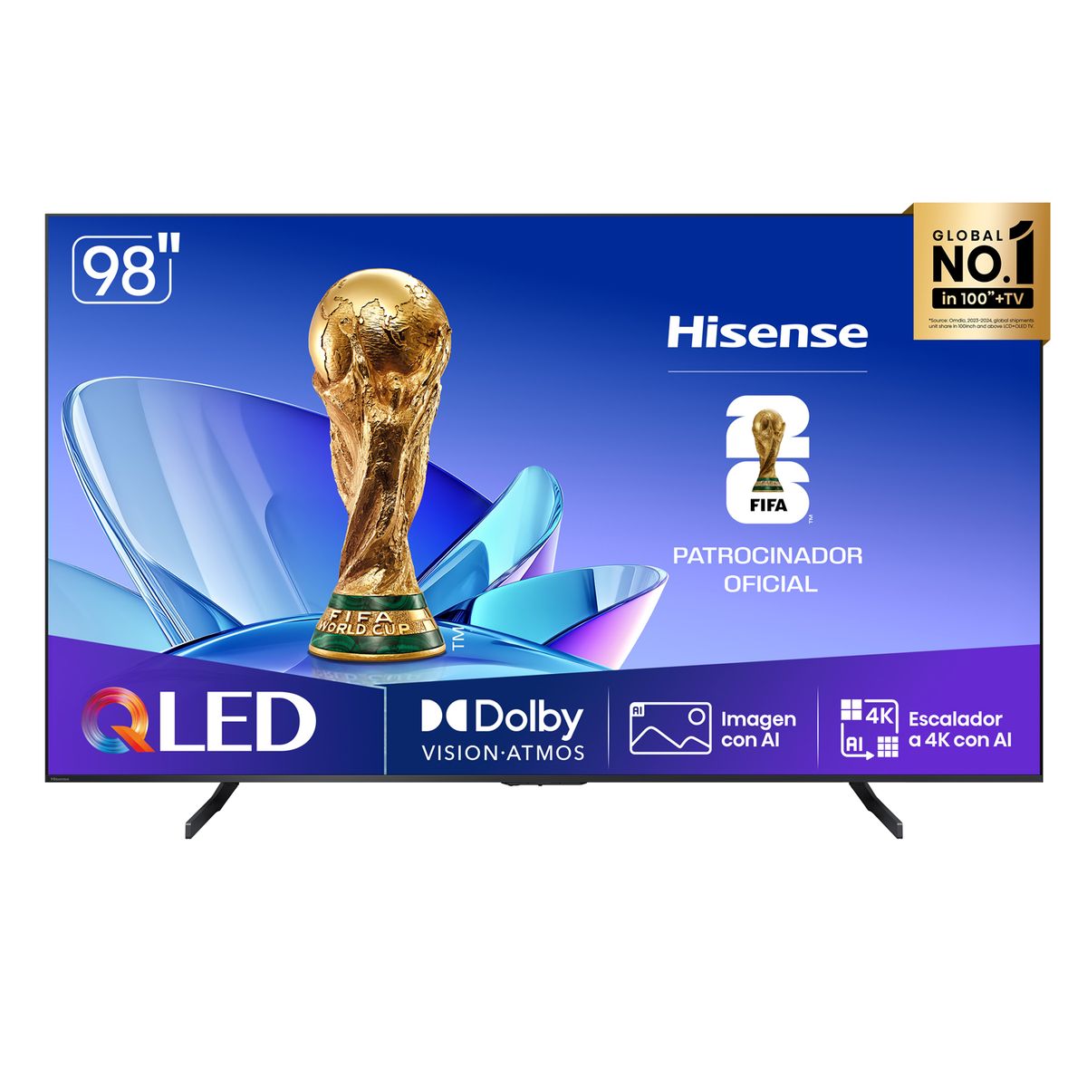 HISENSE - Televisor Hisense 98" QLED 4K 98Q6Qg Smart Tv