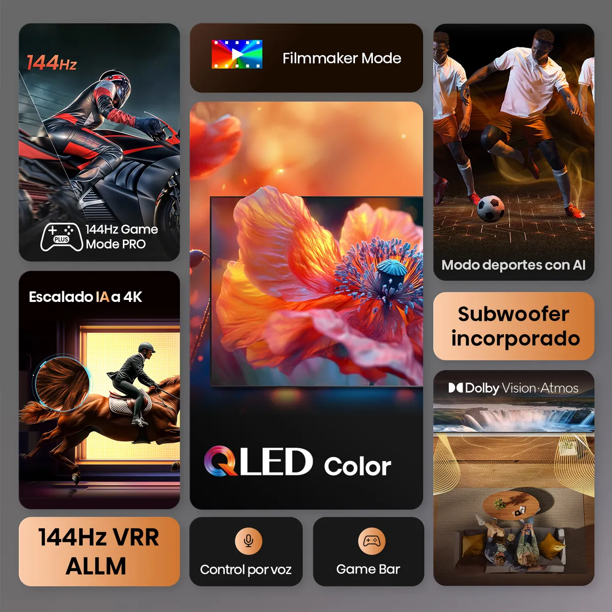 HISENSE - Televisor Hisense 98" QLED 4K 98Q6Qg Smart Tv