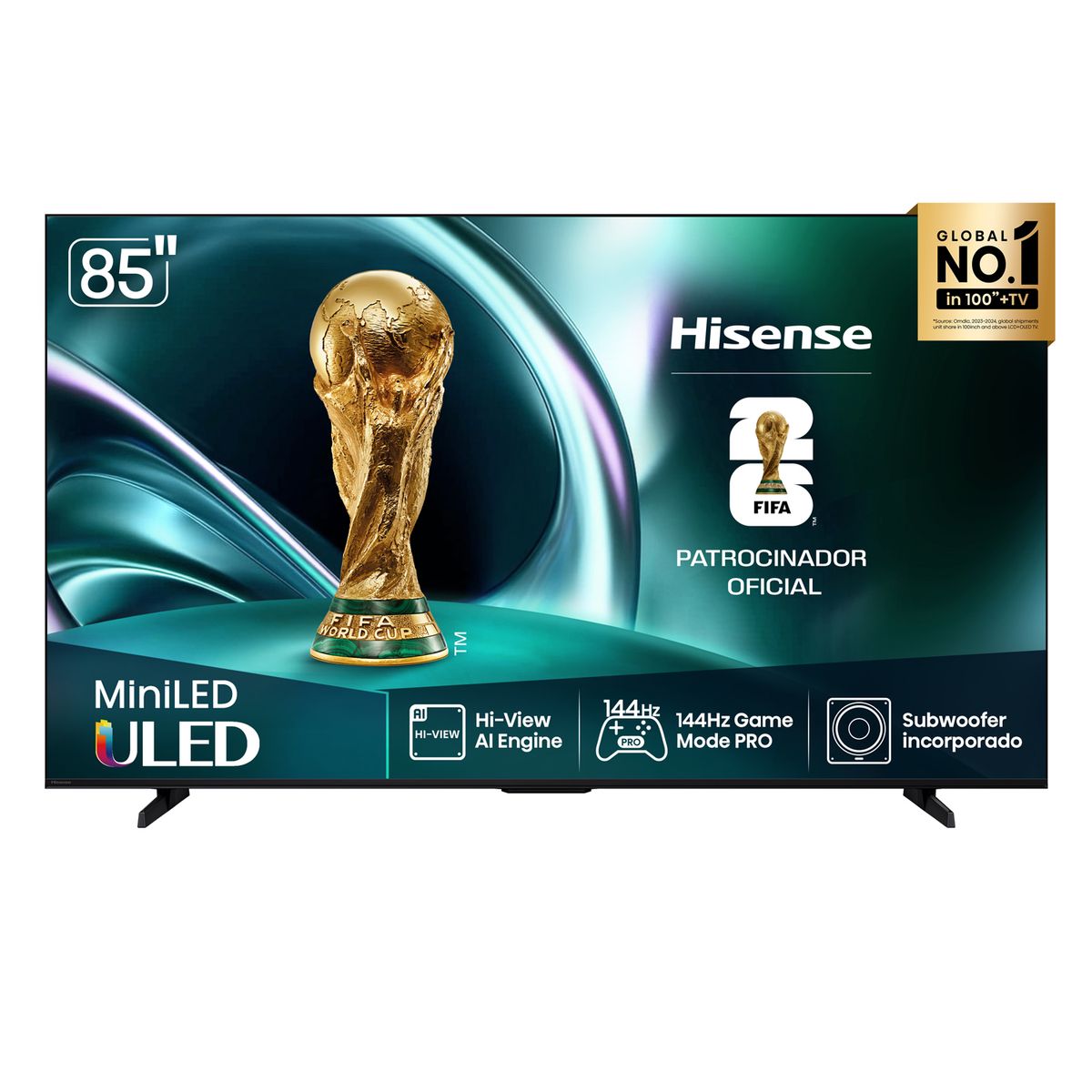 HISENSE - Televisor Hisense 85" ULED MiniLED 4K 85U7Qg Smart Tv