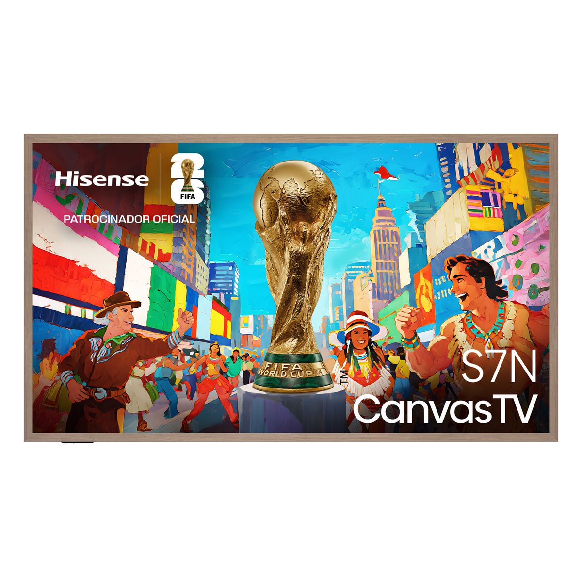 Hisense - Televisor Hisense Canvas 55" QLED 4K 55S7N  Smart Tv