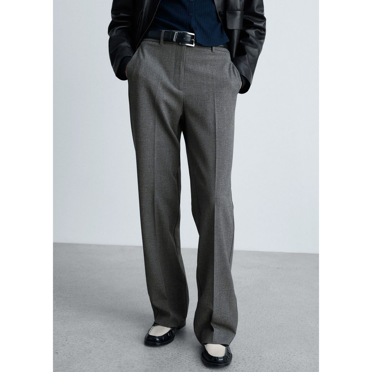 MANGO - Pantalón Straight Mujer Mango