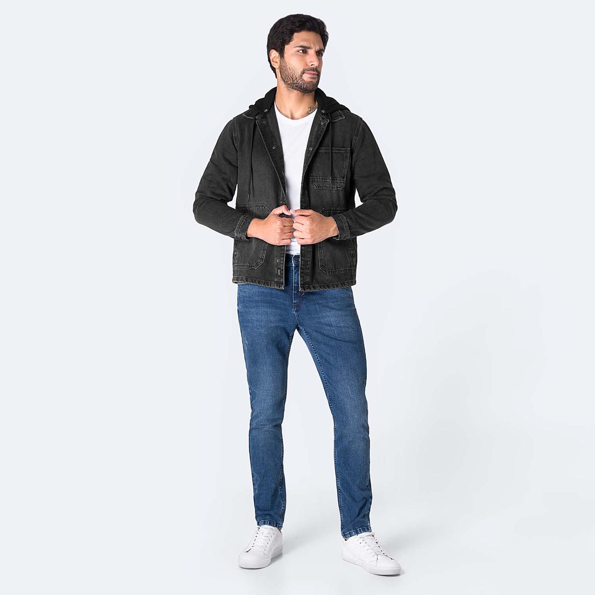 PIONIER - Casaca Jean Regular Hombre Pionier