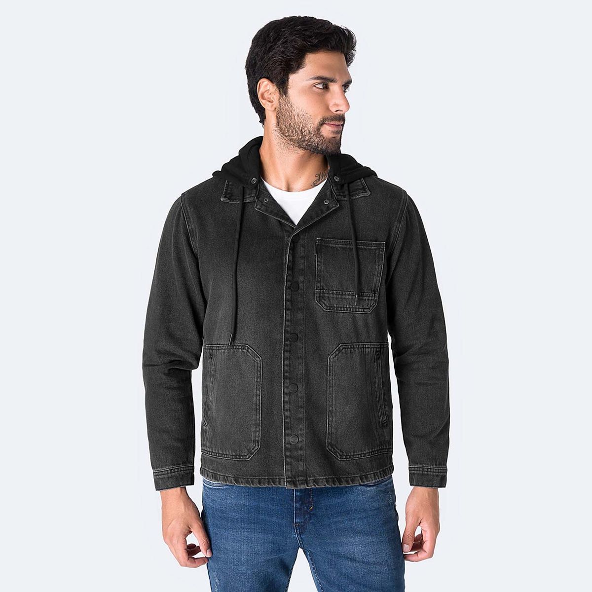 PIONIER - Casaca Jean Regular Hombre Pionier