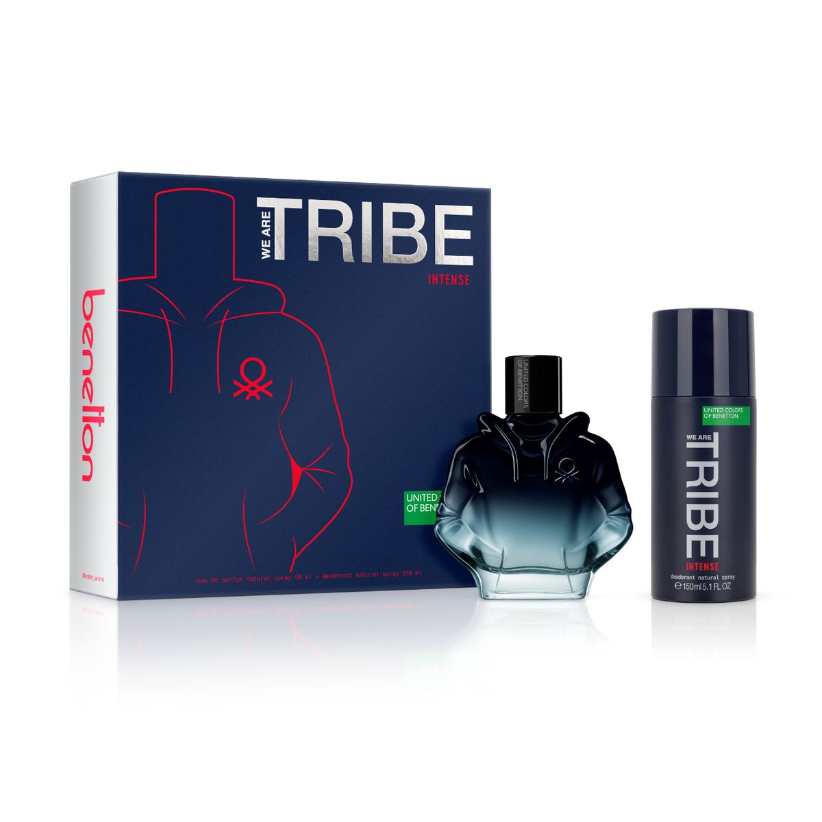 BENETTON - Benetton Tribe Intense Edp 90ml + Deo 150ml