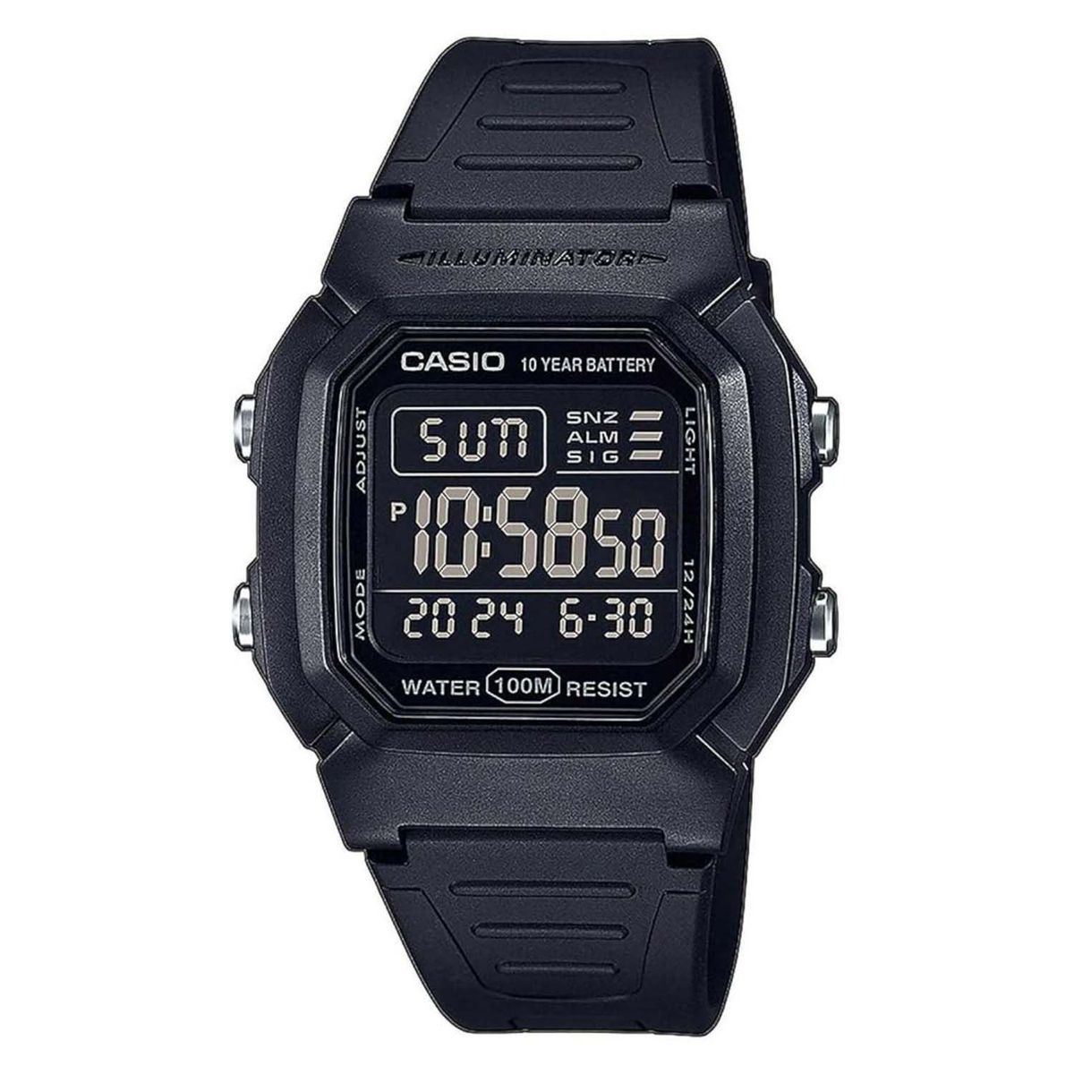 CASIO - Reloj Casio W-800h-1bv Hombre + Estuche