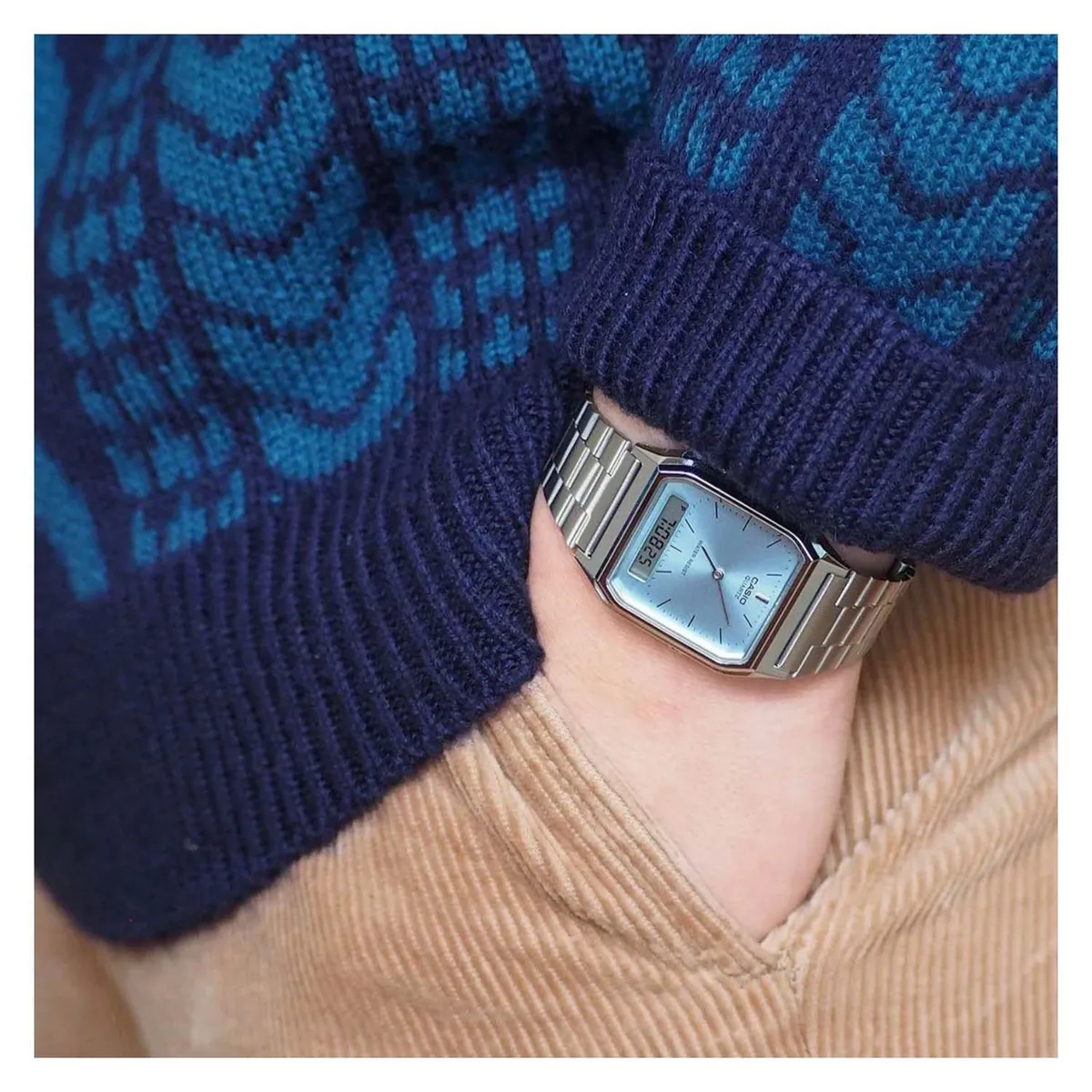 CASIO - Reloj Casio Aq-230a-2a1 Hombre + Estuche