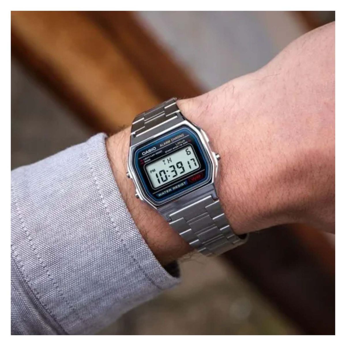 CASIO - Reloj Casio A-158wa-1 Hombre + Estuche