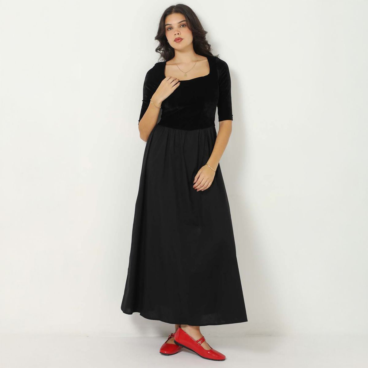 SYBILLA - Vestido Largo Casual Mujer