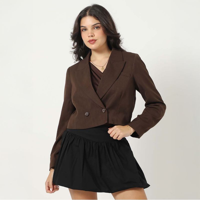 SYBILLA - Blazer Cropped Mujer Sybilla