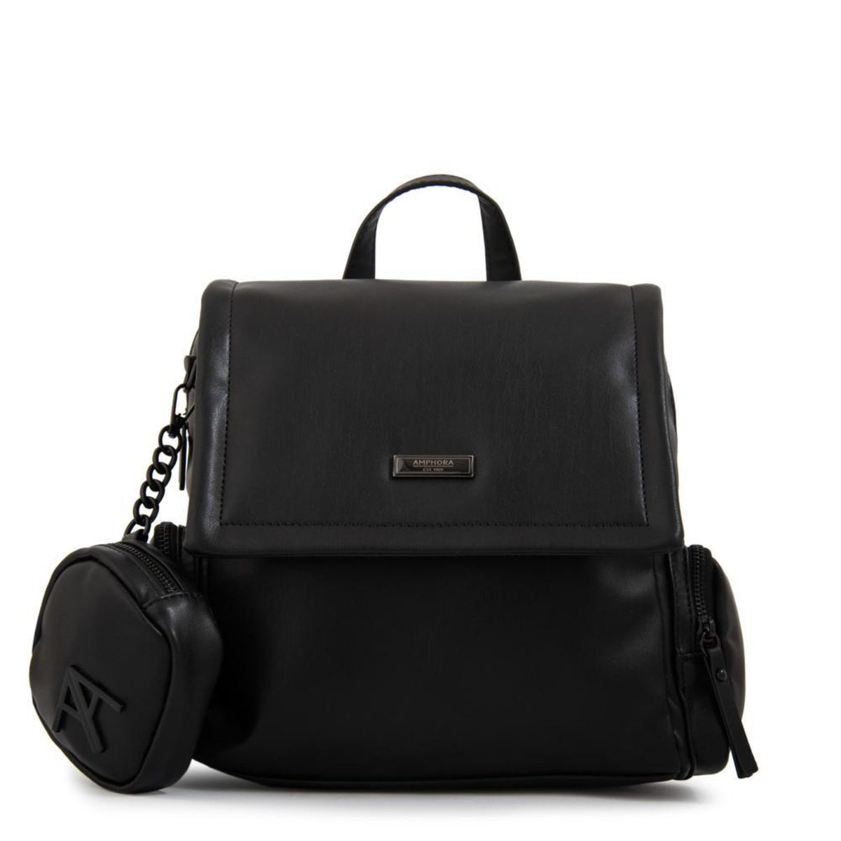 AMPHORA - Mochila Amphora Clara Negro Y Textura
