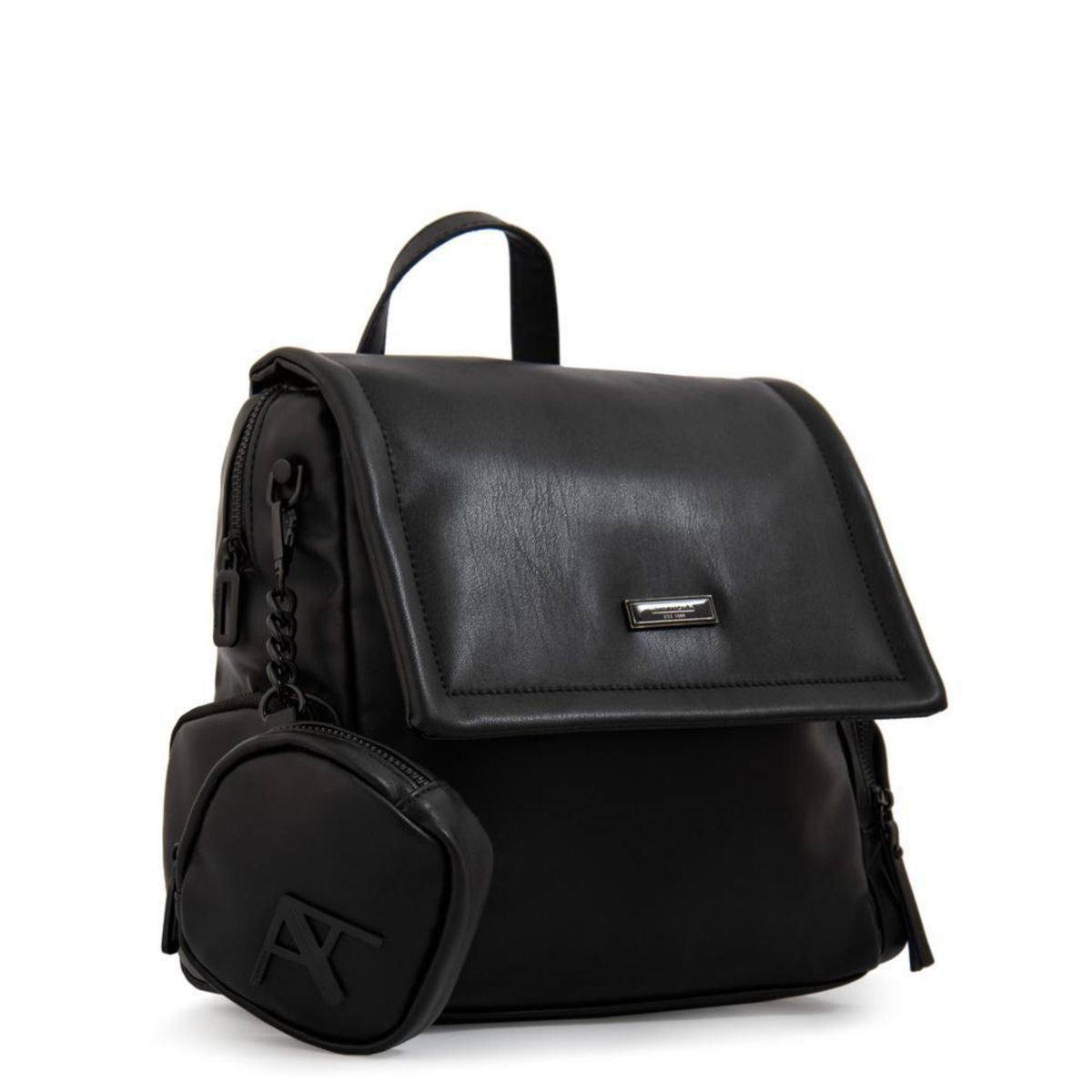 AMPHORA - Mochila Amphora Clara Negro Y Textura