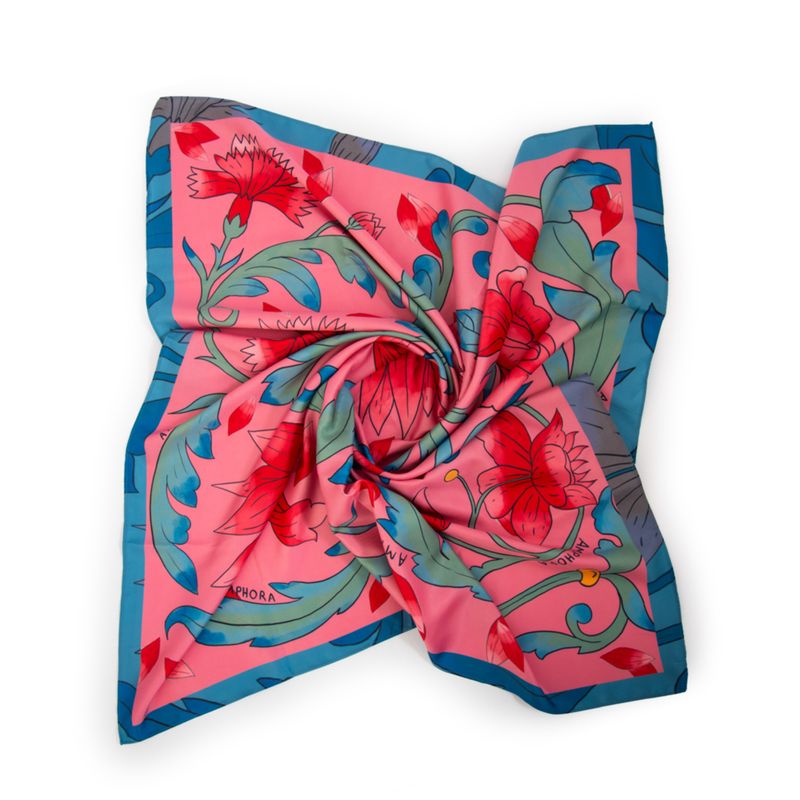 AMPHORA - Pañuelo Amphora Amapola Rosado