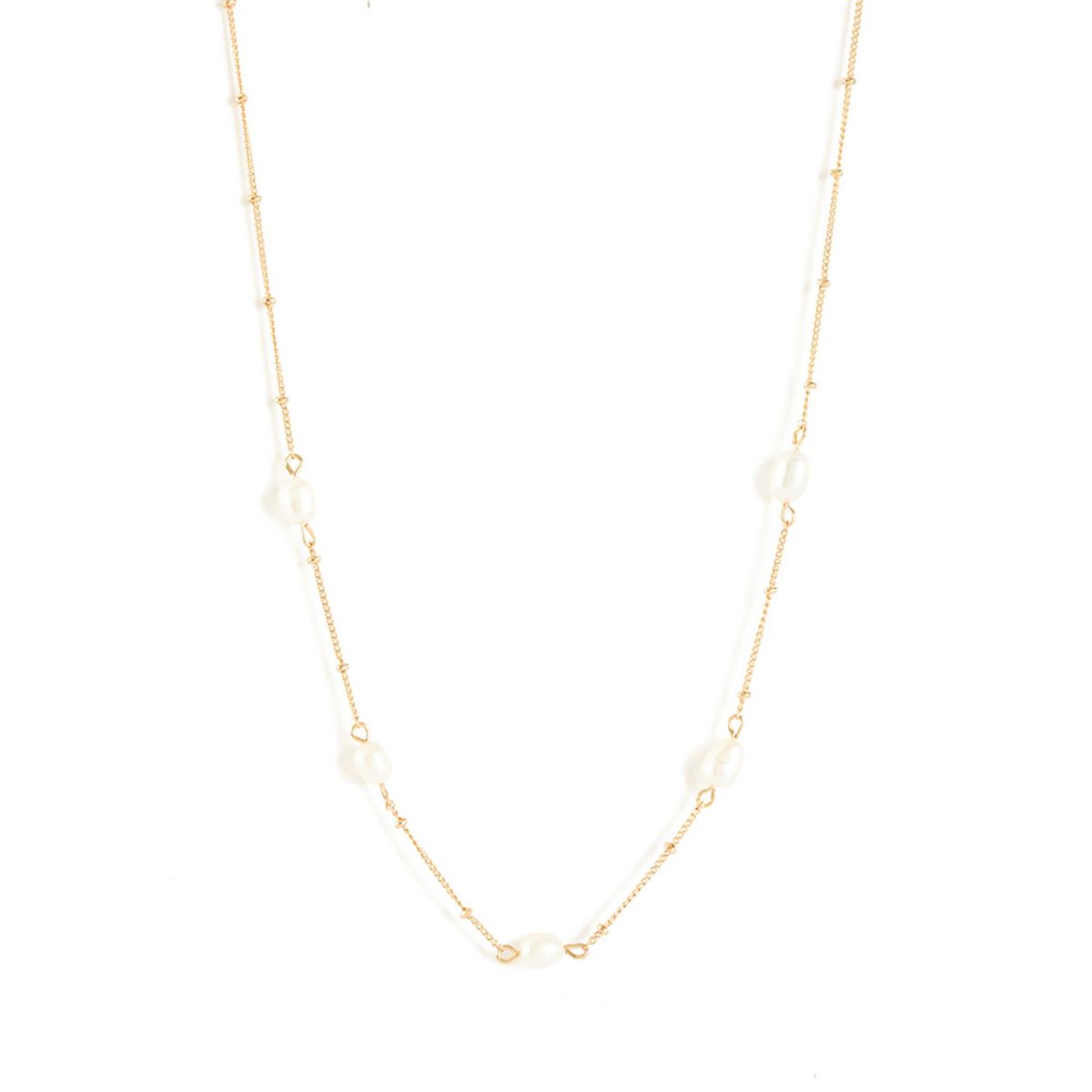 AMPHORA - Collar Amphora Perlina Dorado