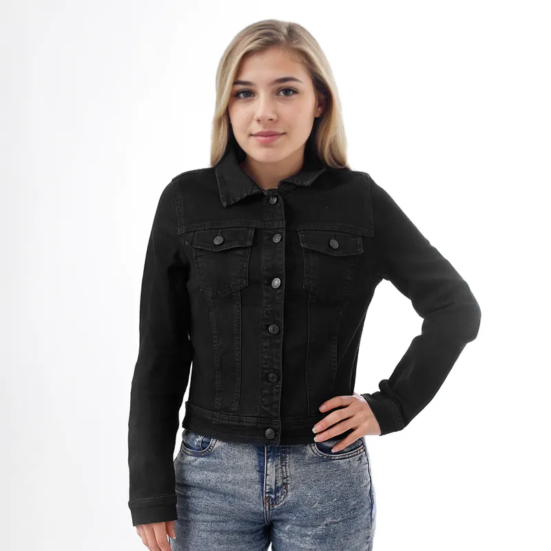 KANSAS - Casaca Denim Mujer Kansas