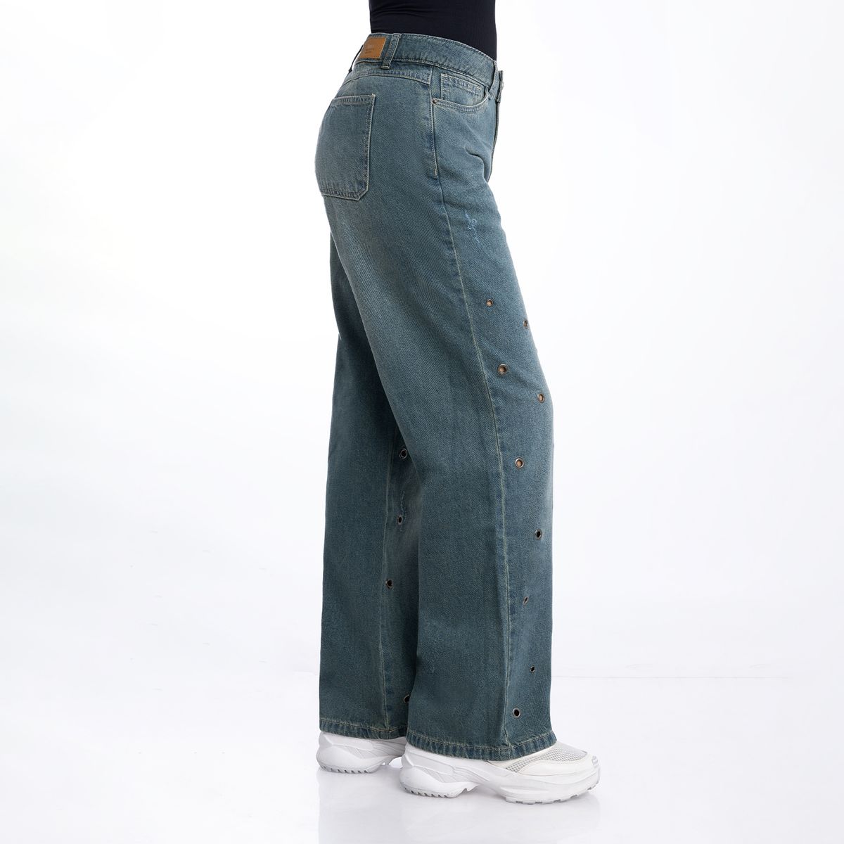 KANSAS - Jean Wide Leg Mujer Kansas