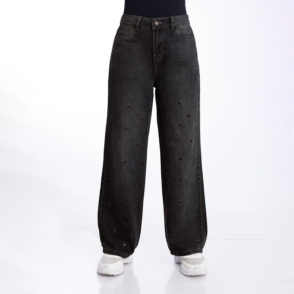 KANSAS - Jean Wide Leg Tiro Alto Mujer Kansas