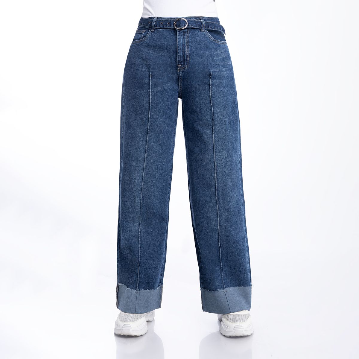 KANSAS - Jean Wide Leg Tiro Alto Mujer Kansas