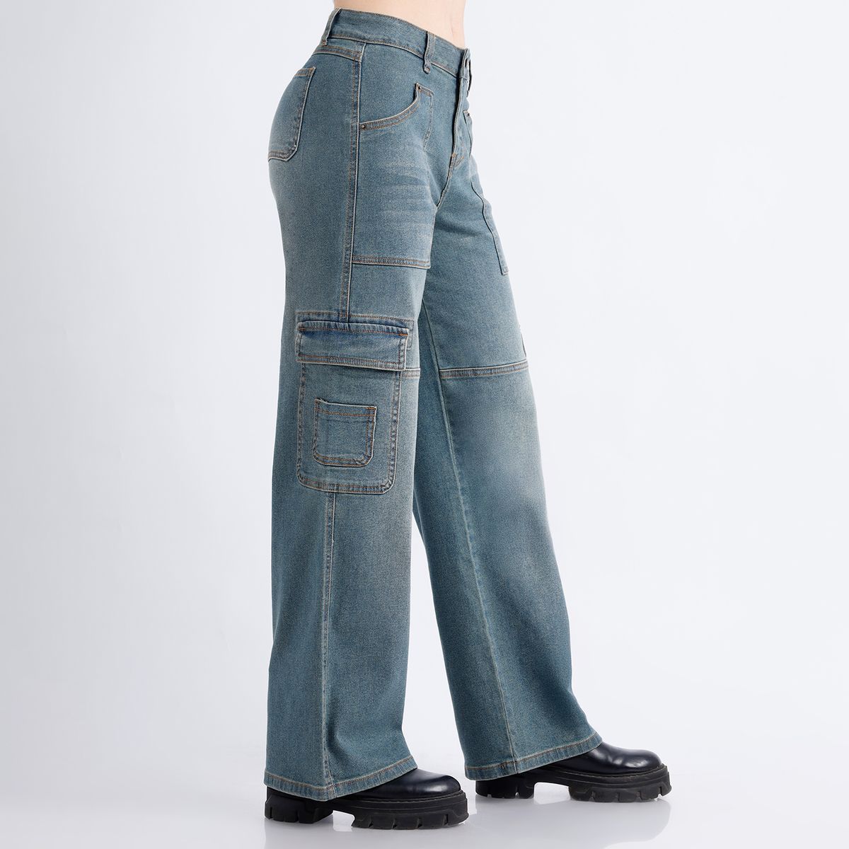 KANSAS - Jean Wide Mujer Kansas