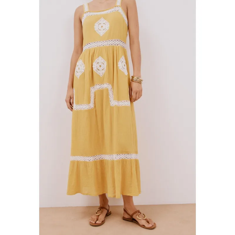 CORTEFIEL - Vestido Largo 100% Algodón Mujer Cortefiel