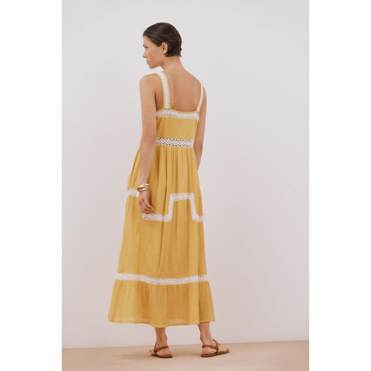 CORTEFIEL - Vestido Largo 100% Algodón Mujer Cortefiel