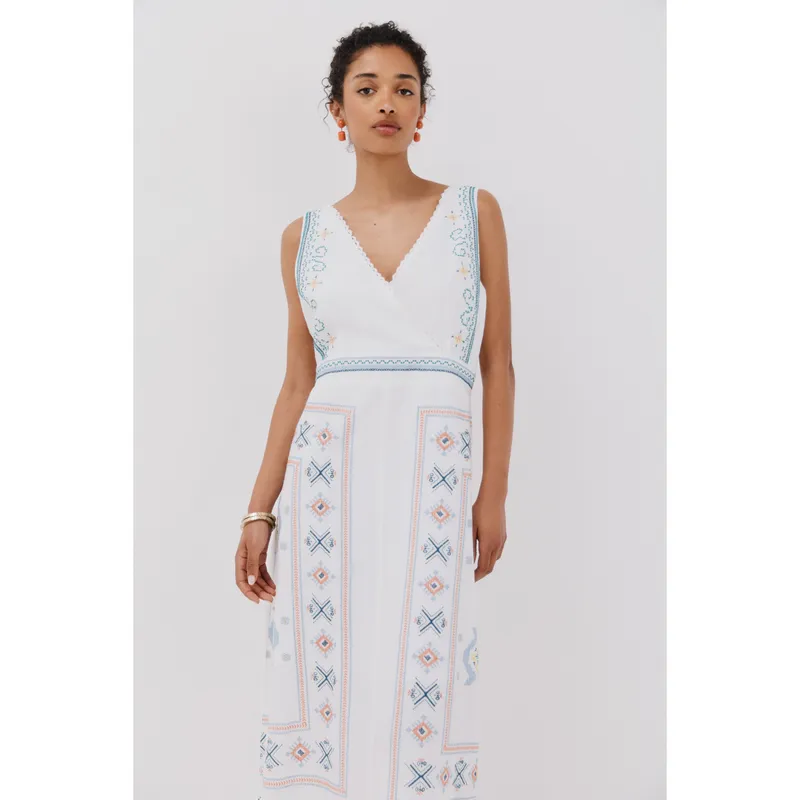 CORTEFIEL - Vestido Largo Casual Mujer Cortefiel