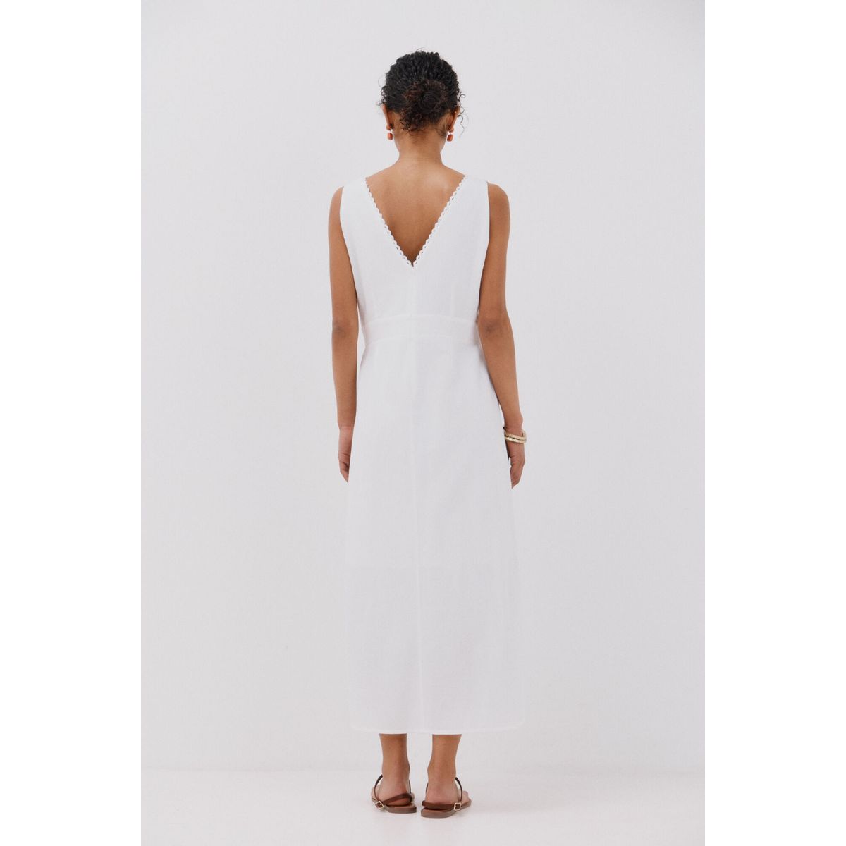 CORTEFIEL - Vestido Largo Casual Mujer Cortefiel